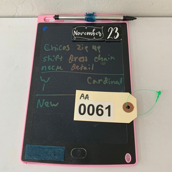 Chicos Jillian Shift Dress Womens 1 Red Back Zip Sleeveless Nylon Chain Neckline - Picture 10 of 11